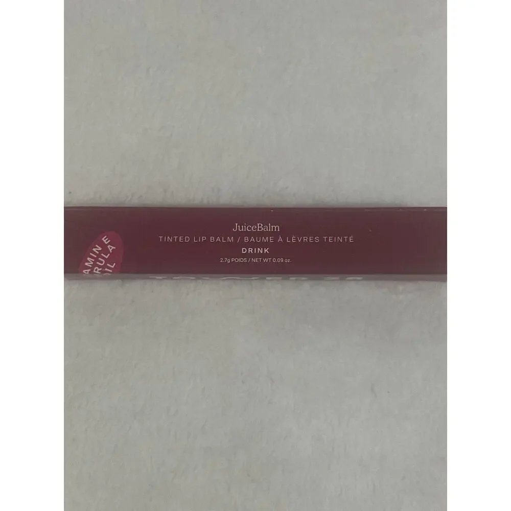 NEW IN BOX TOWER 28 JuiceBalm Tinted Lip Balm 2.7g SHADE: DRINK